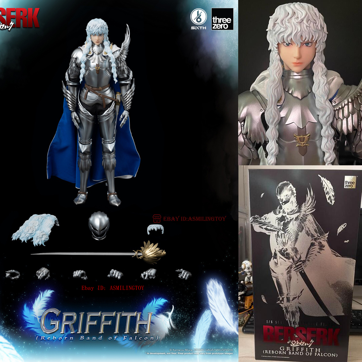 Threezero 3A 3Z00940W0 Berserk Griffith Reborn Band of Falcon