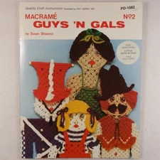 Craft Book Figures Macrame Guys And Dolls Macrame Instruction Book #41001082