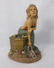 Vintage Danielle Mermaid Figurine Treasure David Merck with Cairn Studio 1999