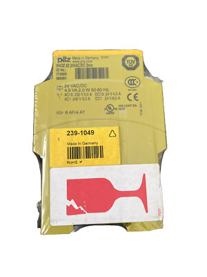 Pilz Sicherheitsrelais PNOZ X2 24VAC/DC 2n/o safety relay 774303 DIN-Schiene 6A