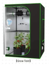 3 X 3 X 5 FT Automated Hydroponic Starter Kit W/ App Run Controller, Air, Light
