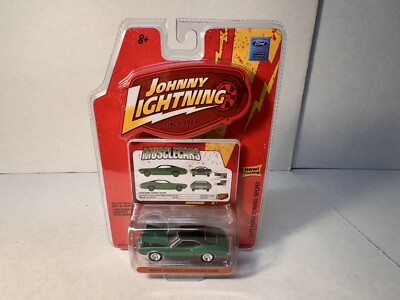 Johnny Lightning Muscle Cars 1972 Ford Torino Sport Green 1:64 Diecast NEW RARE