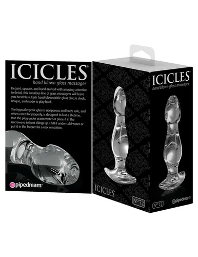 Icicles - No. 71 72 73 Anal Design Very Hard Luxury Glass Butt Plug Anale Vetro - Imagen 10 de 15