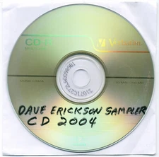DAVE ERICKSON 12-song Bluegrass & Celtic Sampler; 2004 CD CD-R self-released