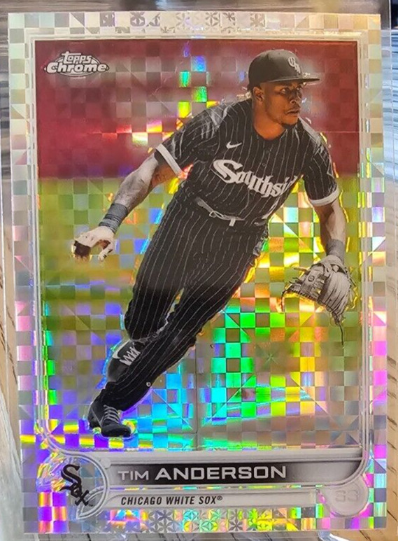 2022 Topps Chrome X-fractor Tim Anderson #197 Chicago White Sox