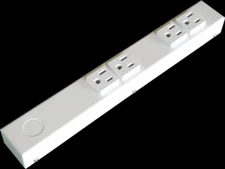 12" 4-Outlet Tamper Resistant Hardwired Power Strip, HR104VW