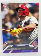 2024 Topps Now #298 Pedro Pages RC St. Louis Cardinals PURPLE Parallel 20/25
