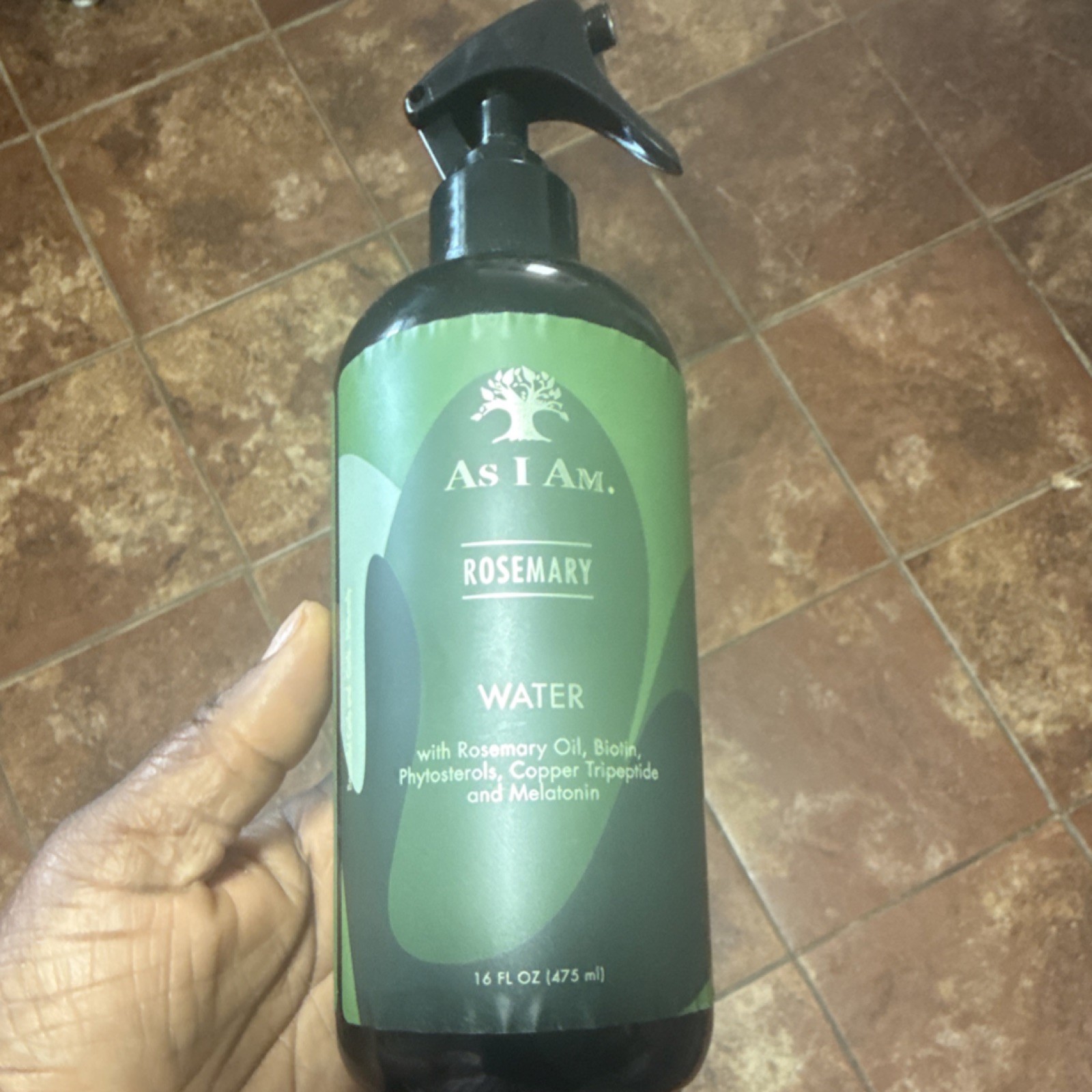 As I Am Rosemary Water Spray 16 fl oz with Biotin, Paraben-F