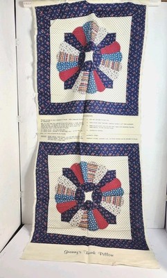 VTG GRANNY'S TRUNK PILLOW Ready To Cut Stuff & Sew Dresden Plate VIP Cranston