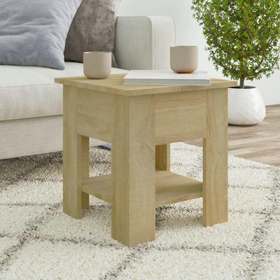 Sonoma Oak Coffee Table 15.7 Inch Engineered Wood Modern Design Home Furniture