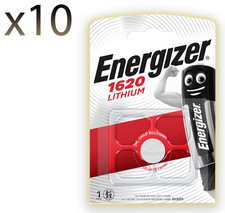 10x Energizer 1620 CR1620 3V Lithium Coin Cell Battery DL1620 1620 Longest Exp