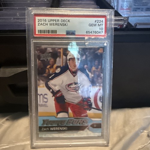2016-17 Upper Deck #224 Zach Werenski RC Young Guns Rookie PSA 10 Gem Mint