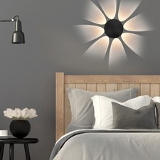 Lampada da parete LED 8W 8LED otto lati design luminoso lampada da parete per cortile SET