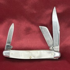 Case XX Tested 1920s Cracked Ice 9347 Transitional Stockman Pocket 3 Blade Knife