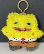 Fuggler x Spongebob SquarePants Spongebob Keyring Plush  4.5” NWT Free Shipping