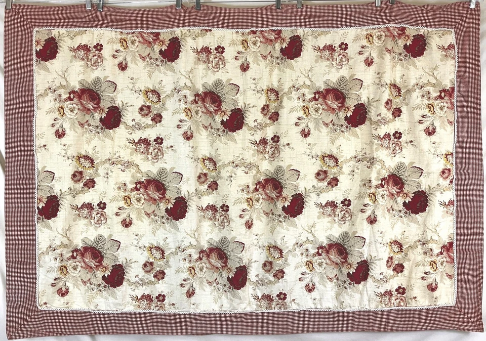 Waverly Tablecloth Norfolk Country Roses Cottage Gingham 48x72" Medium Rectangle - Image 2 of 4