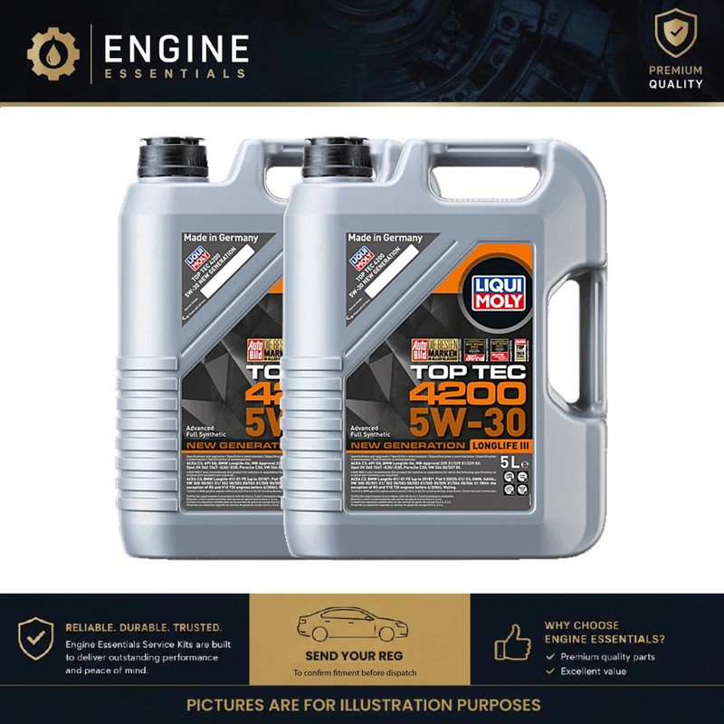 Liqui Moly Top Tec 4200 5W-30 Synthetic Technology Based Engine Oil 5L 5 Litres - Image 48