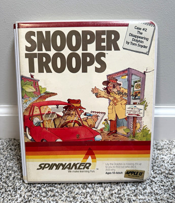 Spinnaker Snooper Troops Case #2 Disappearing Dolphin Apple II 1982 Manual
