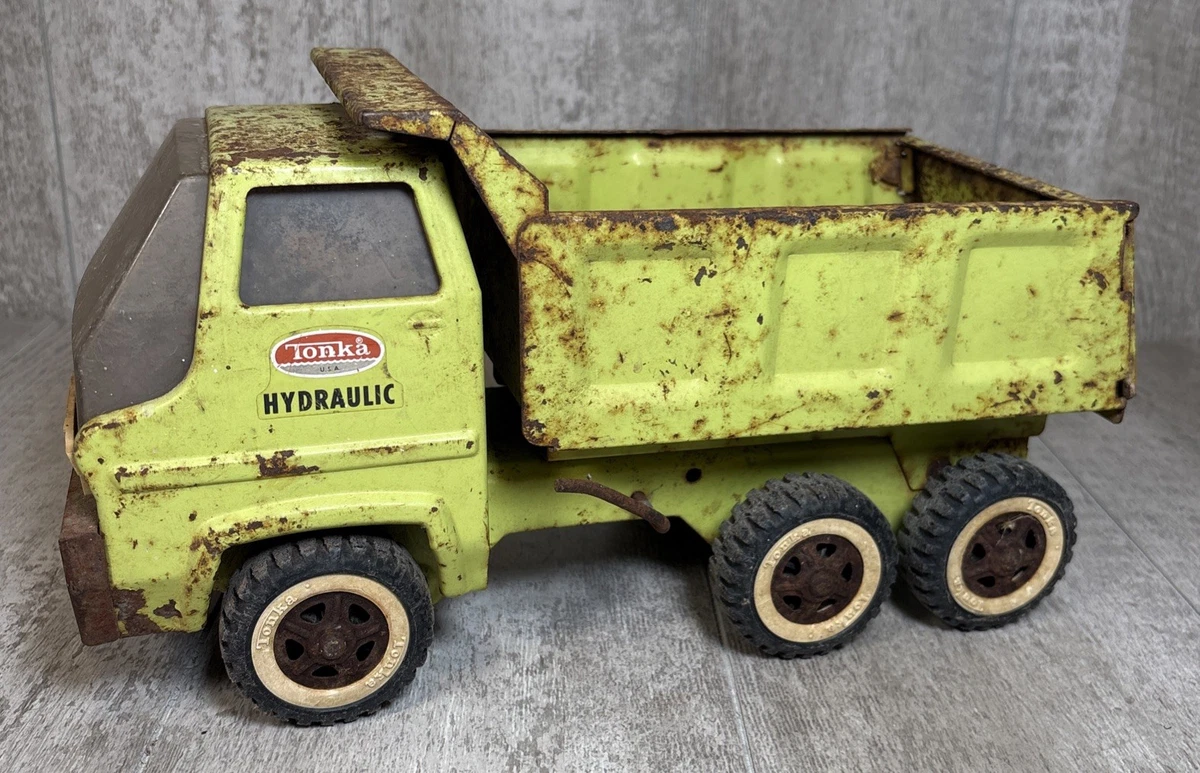 Tonka Pressed Steel Vintage Manufacture Diecast Dump Trucks for