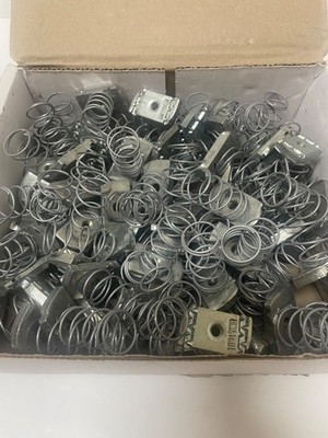 100 Count - Unistrut Strut Channel Nut w/ Spring 1/4''-20 Electro-Galvanized
