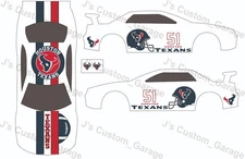 Universal football team V14 1/64 water slide decal Compatible for hot wheels