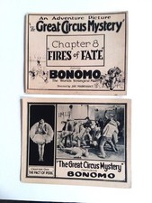 THE GREAT CIRCUS MYSTERY.....1925 SERIAL.....4 LOBBY CARDS...1 TITLE CARD