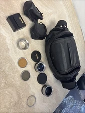 Lot Of Opteka Lenses And Adapter With Samsonite Camera Bag ( SEE DESCRIPTION)