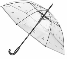 Mercedes Benz Three-Pointed Star Clear Umbrella 105cm New