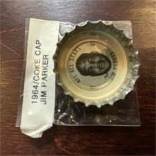 Coca-Cola 1964 Original Bottle Cap Jim Parker Red White Soda Collectible