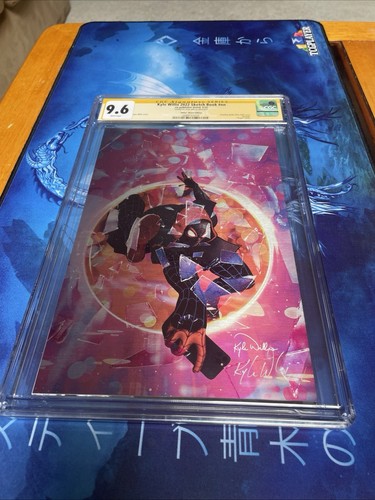 Signed Kyle Willis 2022 Sketchbook Metal Miles Morales CGC SS 9.6