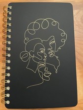 Be Rooted Black Spiral Ruled Journal Notebook 5.5"x8.5" NEW