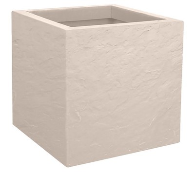Pflanzkübel Blumenkasten Blumentopf Vulkan 30x30 cm Wasserspeicher Balkon leinen