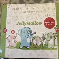 6lbs Weighted Elephant Stuffed Animal Blue, Giant Elephant Plush Pillow...