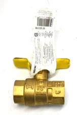 ProLine 1/2" x 1/2" FI{ Brass Tee Handle Ball Valve 107-823TNL Series PRO