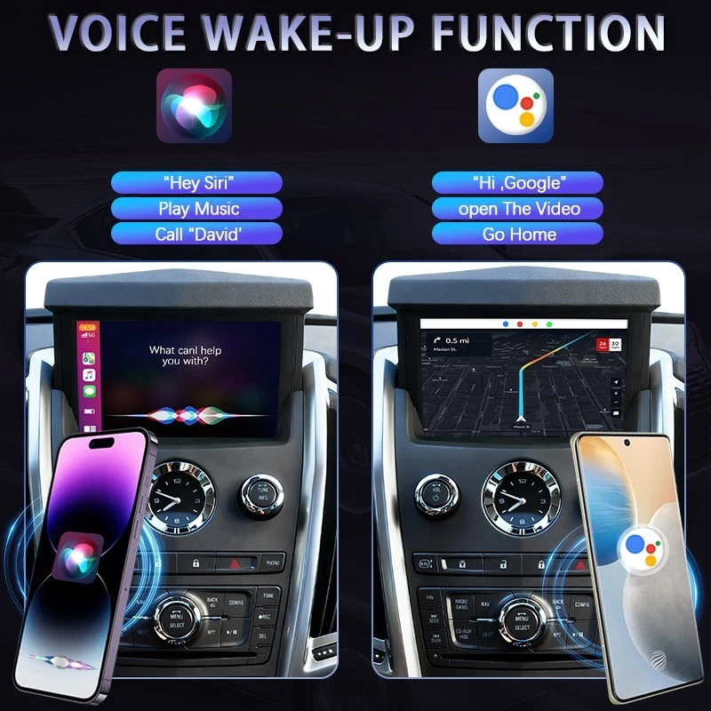 Espelho Android CarPlay sem fio para Cadillac CTS SRX ATS-L XTS 2009 10 11 12 - Imagem 4 de 4