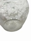 Vintage Clear Glass Lamp Globe Shade White Spaghetti Web Pattern 2” Fitter — photo 5