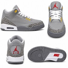 Nike Air Jordan 3 Retro   Gray / White / Yell...