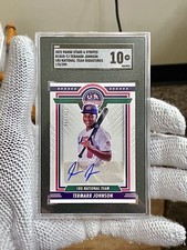 Termarr Johnson 2022 Panini Stars & Stripes Auto USA Pittsburgh Pirates SGC 10