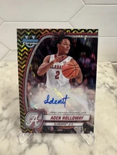 2024-25 Bowman U Chrome #57 Aden Holloway Black Gold Stealth Auto 20/24 Alabama