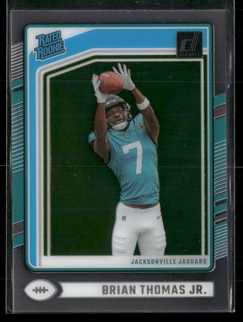 2024 Clearly Donruss #64 Brian Thomas Jr. Rookie