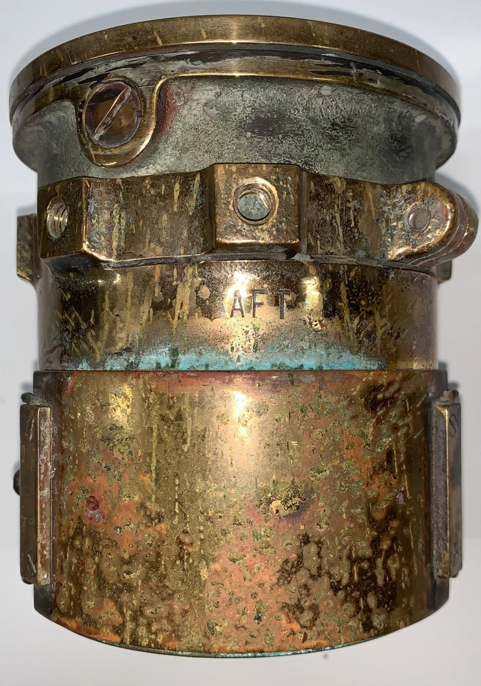 Bote salvavidas Binnacle Compass Segunda Guerra Mundial Marina de los Estados Unidos - Oficina de barcos MK 2 mod 0 Foto 4 de 4