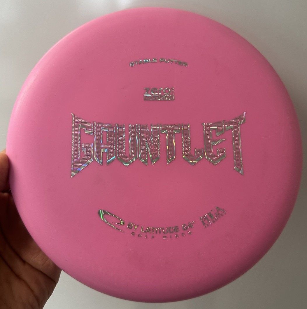 NEW Gauntlet Zero Medium Latitude 64 OOP 174 Putter Pink Rare Disc Golf ...