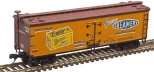 Atlas N Scale 40' Wood Reefer Banner Creamery Butter/BCCX (Yellow/Brown) #4901