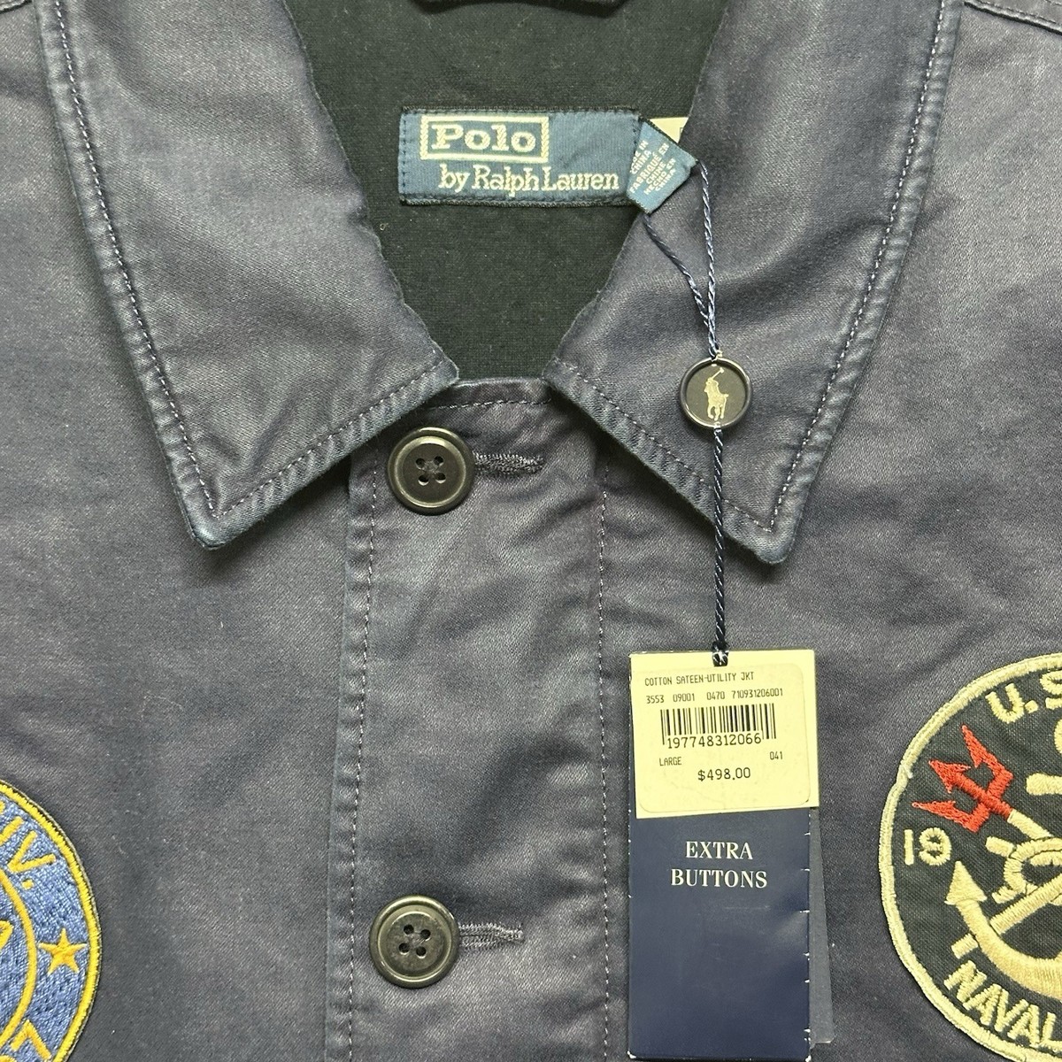PRL Polo Ralph Lauren USRL 1967 Naval Division Full Zip Jacket
