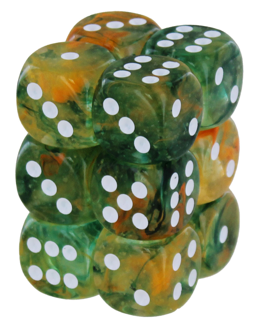Кубик для игры в шахматы Chessex Nebula Springбелый 16 мм d6 12 кубиков 2290₽