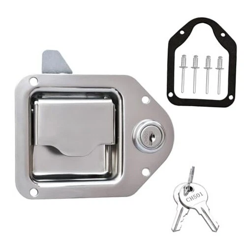 Truck Tool Box Latch Replacement Kit- 304 Stainless Truck Toolbox Lock 4 1 Pack - Picture 1 of 7
