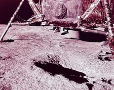 Vintage 1971 Apollo 14 Lunar Module Footpad Moon Surface 35mm Slide 7 NASA