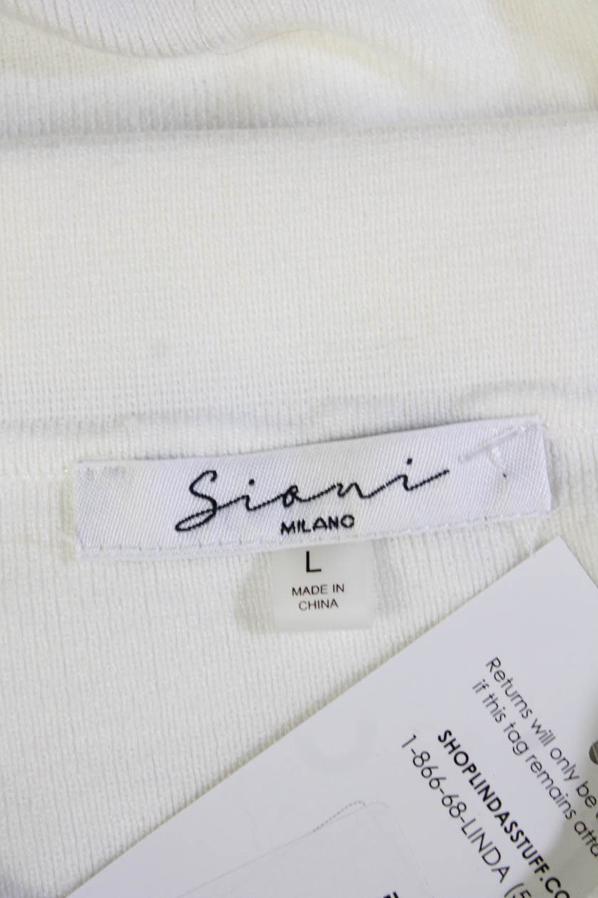 Sioni Womens Basic Linen Collared Button Up Sweat… - image 5