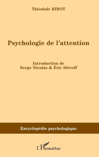 Psychologie De L'attention | ThéOdule Ribot | Taschenbuch | 262 S. | FranzöSisch-image