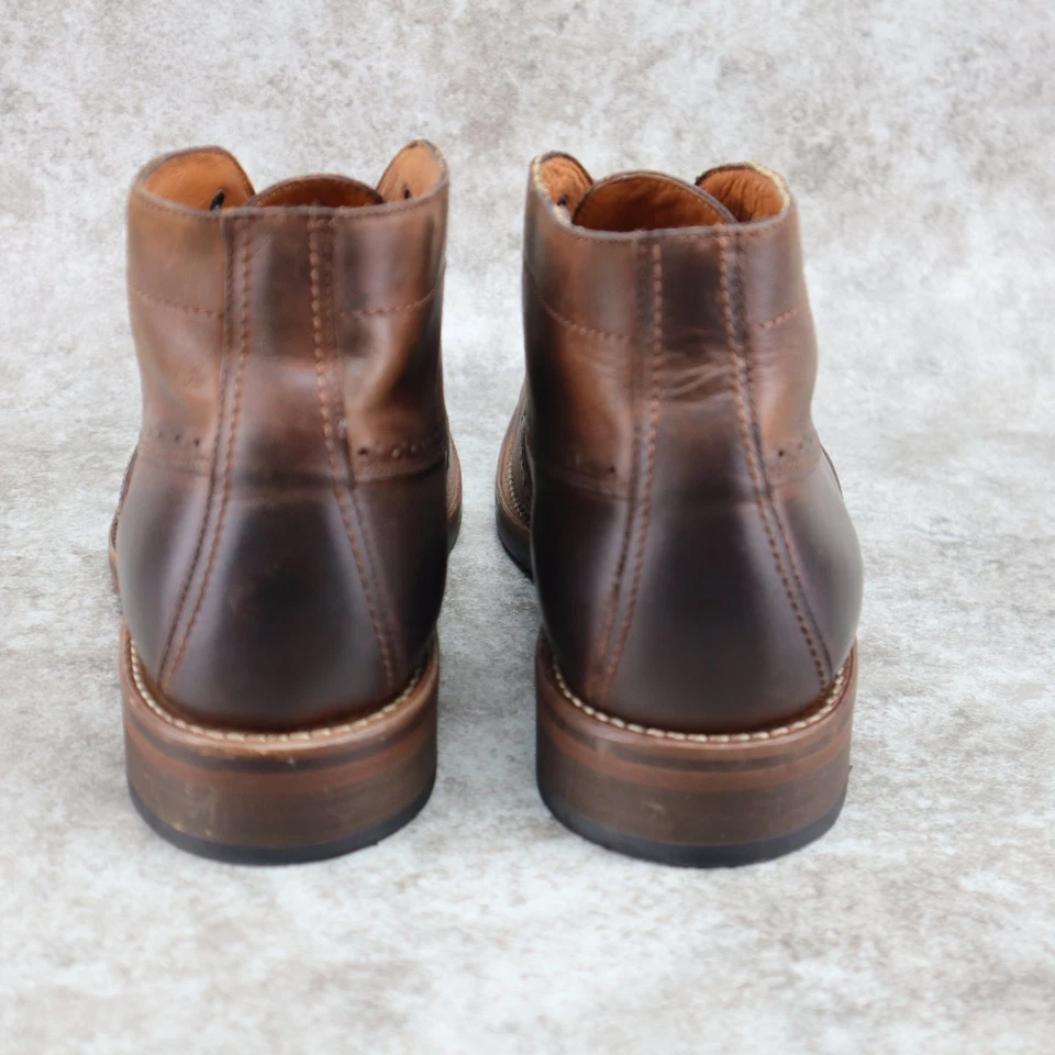 Botas Wolverine 1000 Mile Harwell de cuero marrón punta de ala W40384 para hombre talla 10,5 D Foto 3 de 4